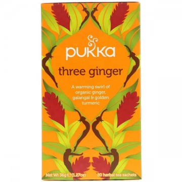 Pukka Organic Three Ginger tea - filter, 20 db, Pukka Herbs, 36 g