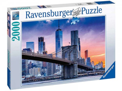 Puzzle 2000 db - Brooklynból Manhattenbe