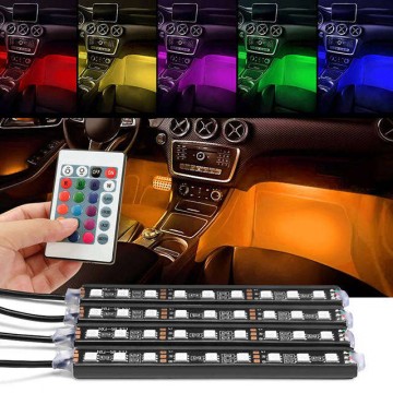 RGB LED lábtér világítás autóba – távirányítós (BBL)