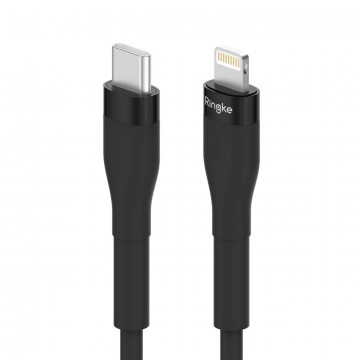 Ringke USB-C kábel - Lightning 480Mb/s 20W 1.2m fekete (CB60112RS)