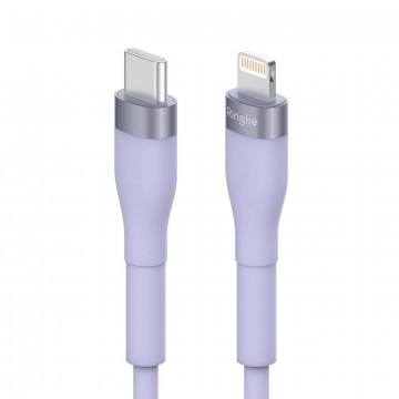 Ringke USB-C kábel - Lightning 480Mb/s 20W 1.2m lila (CB60105RS)