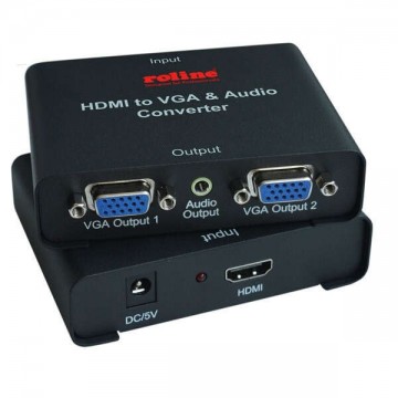 ROLINE Splitter HDMI - VGA, 2 port