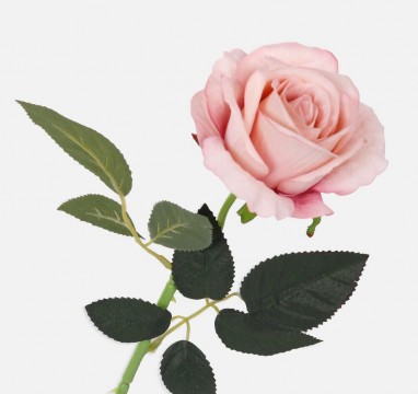 Rózsa Művirág 1 szálas 51cm - rózsaszín
