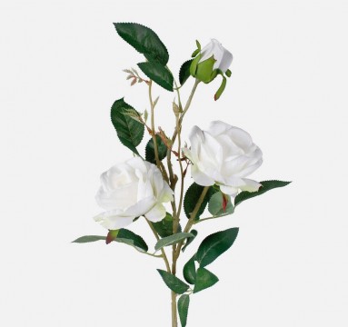 Rózsa Művirág 1 szálas - fehér