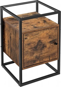 Rusztikus barna kis asztal 40 x 40 x 60 cm