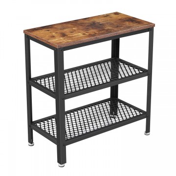 Rusztikus barna kis asztal 60 x 30 x 60 cm