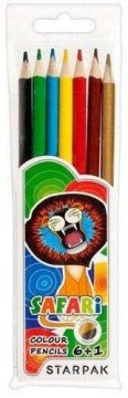 Safari háromszögletű színes ceruza 6 db-os