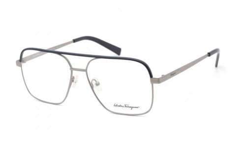 Salvatore Ferragamo SF2199L szemüvegkeret matt ruténium/kék...