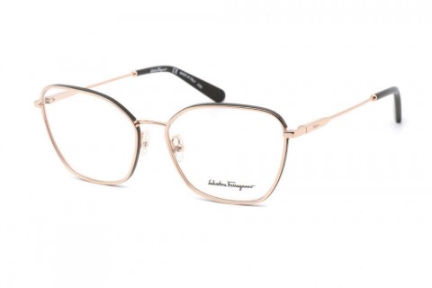 Salvatore Ferragamo SF2203 szemüvegkeret rózsa arany/fekete/Clear...