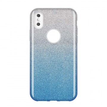 Samsung Galaxy A10 Biling Ezüst-Kék szilikon tok