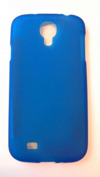 Samsung i9500 i9505 i9506 i9515 Galaxy S4 kék matt szilikon tok