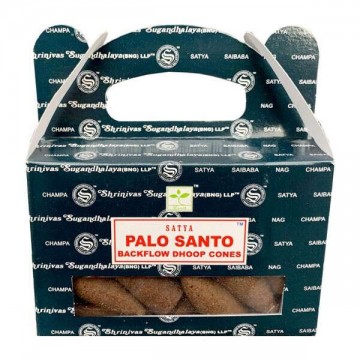 Satya Palo Santo folyékony füst kúpfüstölő – 24 db