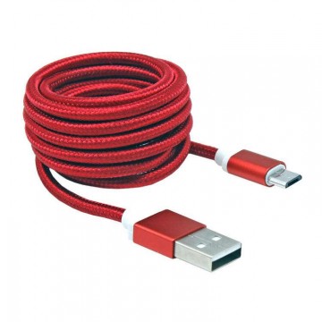 SBOX USB-10315R USB kábel 1,5 M USB 2.0 USB A Micro-USB B Vörös