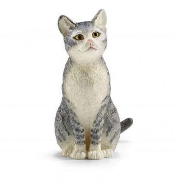 Schleich ülő macska figura (13771)