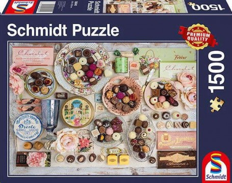 Schmidt Nostalgic chocolates 1500 db-os puzzle (58940, 18937-184)