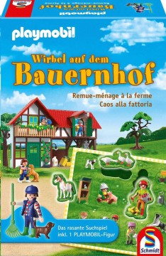 Schmidt Playmobil, A farmon, társasjáték (40593, 18715-182)