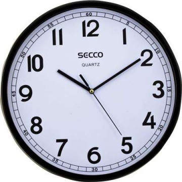 SECCO Falióra, 29,5 cm,  fekete keretes, SECCO "Sweep...