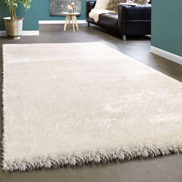 Shaggy monokróm szőnyeg fehér, modell 20484, 60x100cm