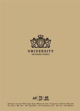 SHKOLYARYK "University International" vegyes mintás A5 48...