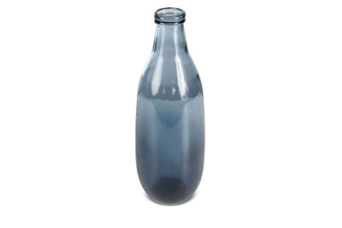 Sibel üveg váza Acélszürke 15x40 cm