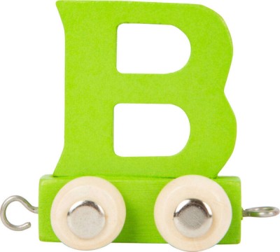 Small foot színes betűvonat fából - zöld B
