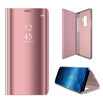 Smart Clear View Samsung A426 Galaxy A42 5G rózsaszín okos könyvtok
