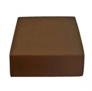 Sofy pamut gumis lepedő, 100x200 cm - Sötétbarna színben - MS-556