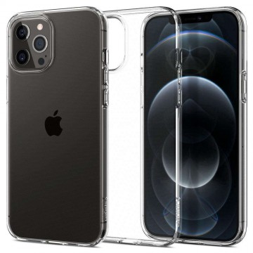 Spigen Liquid Crystal iPhone 12 Pro Max Crystal védőtok, átlátszó