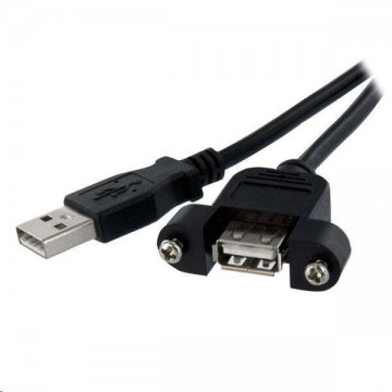 StarTech.com USB hosszabbító kábel fekete (USBPNLAFAM3)