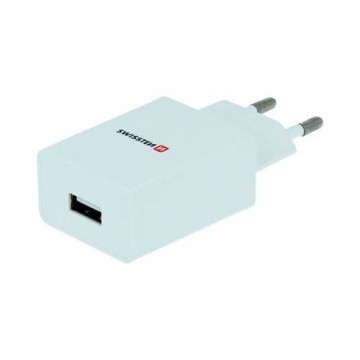 Swissten hálózati töltő adapter, 1 USB port, 1 A, fehér