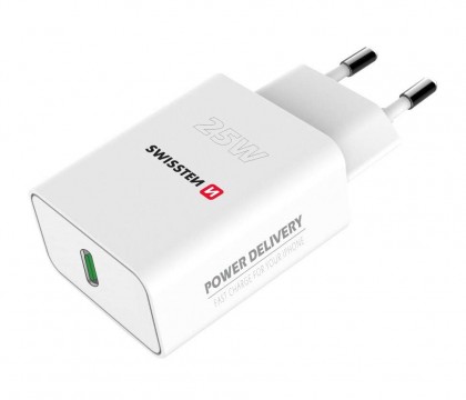 Swissten hálózati töltő adapter PowerDelivery 25W, iPhone +...