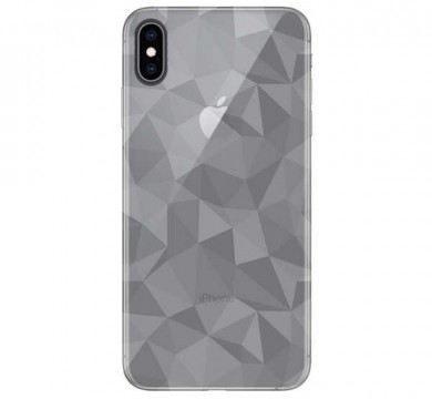 Szilikon telefonvédő (3D, gyémánt minta) ÁTLÁTSZÓ Apple iPhone...
