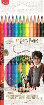 Színes ceruza készlet, háromszögletű, MAPED "Harry Potter...