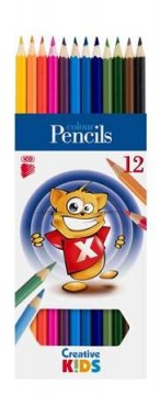 Színes ceruza készlet, hatszögletű, ICO "Creative Kids",...