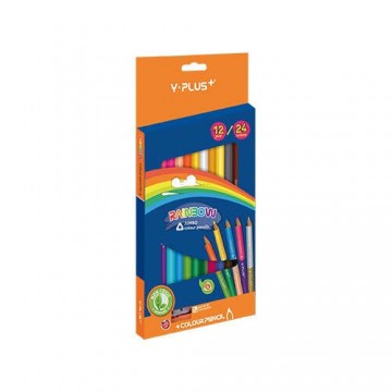 Színes ceruza Y-Plus+ Rainbow Jumbo 12 db-os klt. kétvégű,...