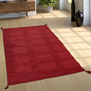 Szőtt szőnyeg Kilim foltosan piros, modell 20273, 160x220cm
