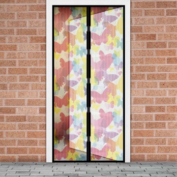 Szúnyogháló függöny ajtóra -mágneses- 100 x 210 cm - színes...