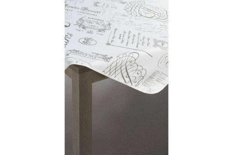 Tamara tavaszi asztalterítő Fehér/ezüst 85x85 cm