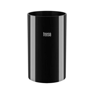 TEESA Konyhai eszköztartó, műanyag, fekete színű (TSA0136)