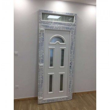 Temze műanyag Bejárati ajtó Felülvilágítóval 98x238cm - fehér