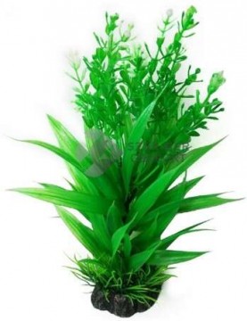 Tengerifű akváriumi műnövény zöld növényekkel 20 cm