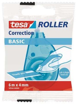 TESA Hibajavító roller, mini, 4 mm x 6 m, TESA "Basic"