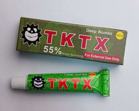 TKTX Érzéstelenitő tetováláshoz, kozmetikumok 55%, 10 g