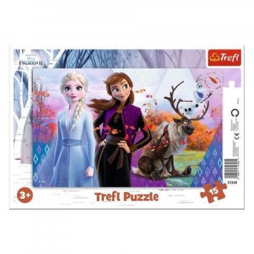 Trefl Jégvarázs 2: Anna és Elsa keretes puzzle 15db-os (31348)