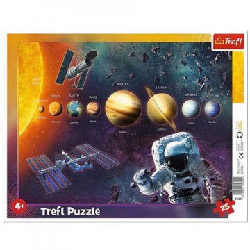 Trefl Naprendszer 25 db-os keretes puzzle (31342)