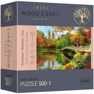 Trefl Wood Craft: Central Park Manhattan New York fa puzzle 500+1...