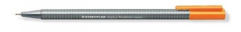 Tűfilc, 0,3 mm, STAEDTLER &- 34;Triplus 334&- 34;, neon narancssárga