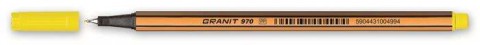Tűfilc, 0,4 mm, GRANIT &- 34;C970&- 34;, sárga - 10 db/csom