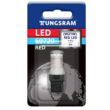 Tungsram 60720 W21W LED piros W3x16d 93117024