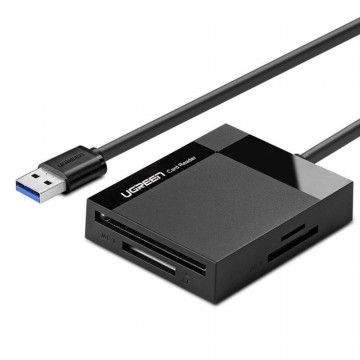 UGREEN 4 az 1-ben USB 3.0, kártyaolvasó 1m (fekete)